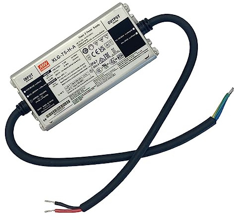 MEAN WELL XLG-75-H-A LED-Treiber mit konstanter Leistung 75 W, 1300-2100 mA, 27-56 V/DC, PFC-Schaltung, einstellbar, Schutz