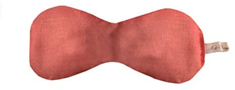 Art-Fabric Bio Augenkissen Blush aus handgefärbtem Baumwollsatin mit Amaranth Lavendel Augentrost
