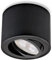 Sweet Led Aufbaustrahler dimmbar schwarz flach Aufbauspots aus Aluminium Deckenspots wechselbarem 5W Modul Aufbauleuchte schwenkbar Deckenleuchte rund Aufputz Strahler kaltweiß 230V