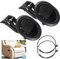 BUZIFU 2 Stück Replacement Recliner Handle Ersatzteile für Liege Kunststoff Ziehen Liege Griff Schmale Ovale Schwarze Plastikgriffe Entriegelungshebel Ersatz Griff mit Kabel für Liegesessel, Sofa