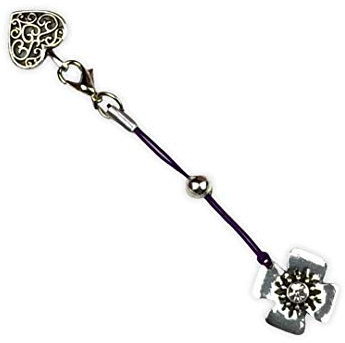 Genuine ClaspEase Purple Corded Lobster Heart Pandora clasp Charm opener Nail Saver