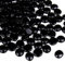 CYS EXCEL Black Glass Gemstone Beads Vase Fillers (2 LBS) Flat Marble Beads Multiple Color Choices Aquarium Decor Rocks Floral Stones Decorative Mosaic Glass Gem Pebbles