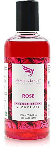 Gel douche pour le corps rose - [Made In U.K] Nettoyant pour le corps rafraîchissant| Soin du Corps aux Huiles Essentielles | Végétalien sans cruauté | 250 ml