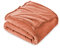FARFALLAROSSA Kuscheldecke Flauschig 160 x 210 cm - XXL Fleecedecke Sofa Decken Couchdecke - Oeko-TEX - Super Weiche Fleecedecke als Sofaüberwurf - Wohndecke Orange