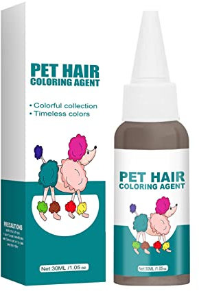 Yajimsa Hundehaarfarbe, Hundesichere Haarfarbe, modisch, 30 ml, für Haustiere, Hunde, Katzen, Tiere, Haarfärbemittel, Färbemittel, Pigmentmittel, Zubehör für Haustiere
