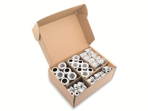 QUADRIOS 2102CA113 Kabelverschraubung Sortiment PA66 Weiß 60 St.