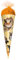 ROTH Geschenk-Schultüte klein Katzenparty 35 cm - rund Tüllverschluss - Zuckertüte Schulanfang