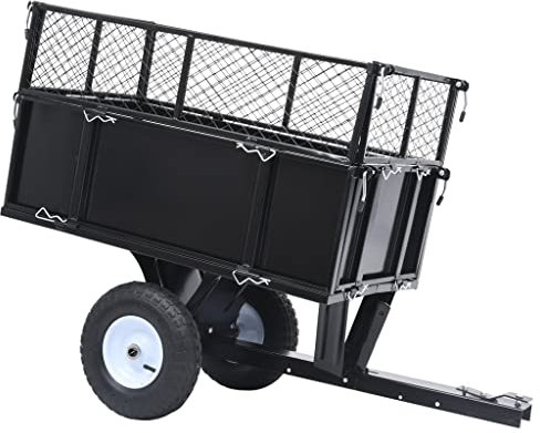 Kippanhänger für Rasenmäher 150 kg Last