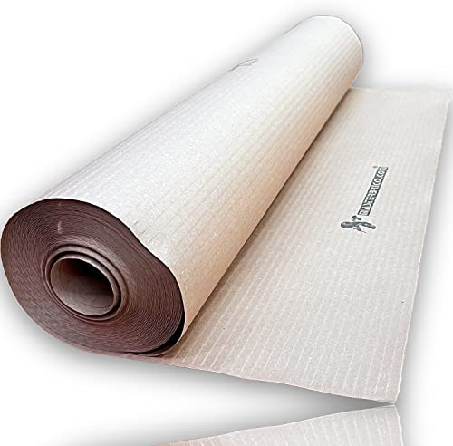 Rotolo Cartone Ondulato Copripavimento 80cmx57mt | Lento Assorbimento per Non Macchiare il Pavimento
