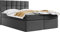 WFL GROUP Boxspringbett mit Bettkasten 140x200 160x200 180x200 Doppelbett Gepolstert Bett Mit Matratze und Topper - Stauraumbett mit Kopfteil - 180 x 200 cm - Dunkelgrau Webstoff