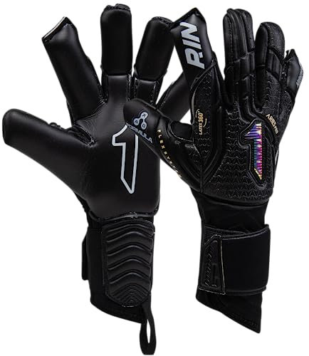 Rinat Aries Nemesis Pro Torwarthandschuhe, für Erwachsene, Schwarz, Größe 8