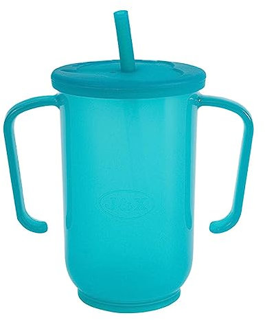 Rurunklee - Vasos antiderrames para adultos, vasos para ancianos, vasos de sippy con pajita – Vasos multifuncionales y ligeros, irrompibles, antiderrame, con asa, para
