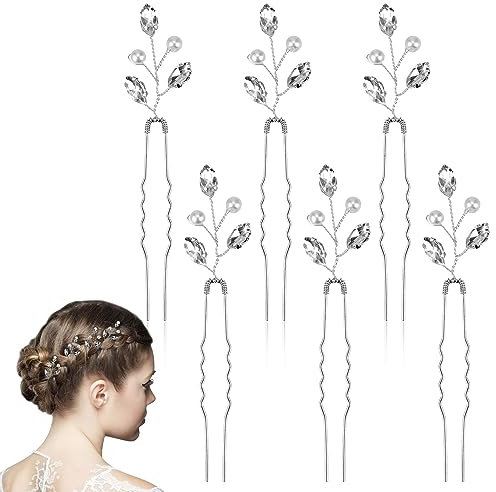 Braut Haarschmuck Silber - Hochzeit Haarspange für Damen und Hochzeitsgäste - Wedding Hair Accessories