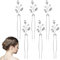 Braut Haarschmuck Silber - Hochzeit Haarspange für Damen und Hochzeitsgäste - Wedding Hair Accessories