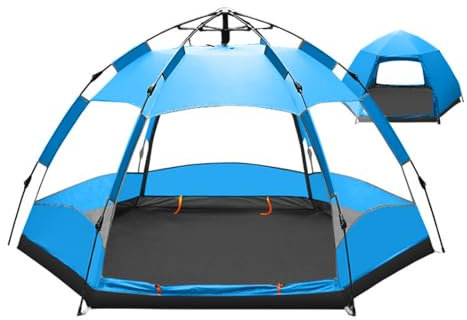 COMETX Instant Pop Up Zelt Wasserdichtes zweischichtiges automatisches Kuppelzelt Rucksack-Reisezelt für 5-8 Personen
