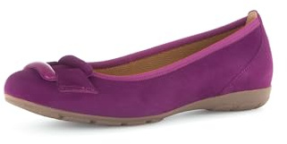 Gabor Damen Klassische Ballerinas, Frauen Flats,Ballerina-Schuhe,Ballett-Schuhe,Ballet-Flats,flach,Ausgehschuhe,Abendschuhe,Orchid,37.5 EU / 4.5 UK