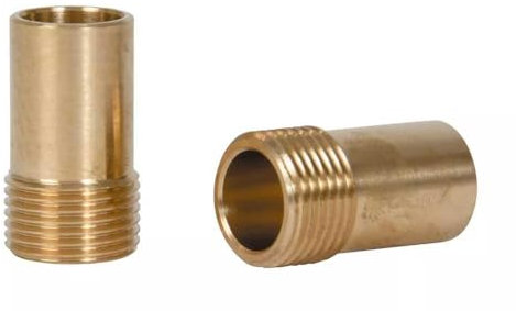 2 x Monobloc Flexible Tap Tails Connectors Adaptors 3/8 x 15mm Pipe