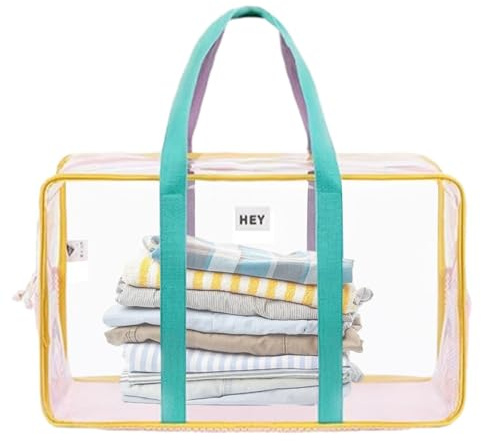 Naqqios Tote De Playa Transparente - Bolsa De Piscina Impermeable De Gran Capacidad, Bolsa De Almacenamiento Portátil Para Gimnasios, Bolsa De Viaje Para Botella De Agua