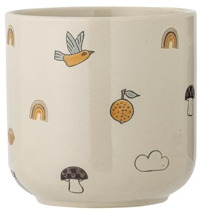 Bloomingville MINI Agnes Blumentopf, Weiá, Steingut, T16xH16 cm