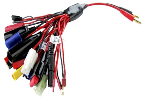 AFDHGS 19-in-1 Universal RC Lipo Battery Charger Adapter - Compatible with Traxxas, Tamiya, and More - Ideal for RC Cars, Trucks, Boats, and Airplanes