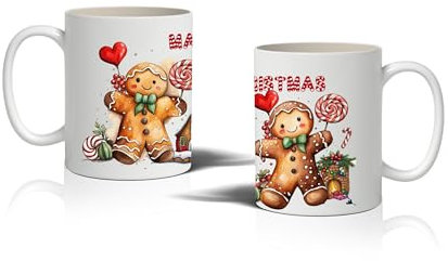 COPPIA TAZZE MUG NATALIZIE PERSONALIZZABILE OMINO NATALE