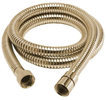 Tuyau flexible de douche en acier inoxydable brossé doré 1,2 m – Durable, élégant avec finition or brossé, résistant à la rouille et flexible pour salle de bain moderne
