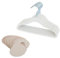 Organizador de Armario para bebé 3 Sprouts: 15 Perchas para habitación Infantil con 8 separadores de tamaño, Perchas Color Crema y separadores neutros.