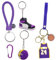 SYTTNUM Mini Sneaker Schlüsselanhänger, 3D Basketball Schlüsselanhänger, Zubehör für Männer, Frauen, Abschlussgeschenke, inspirierende Geschenke für Basketball Fans