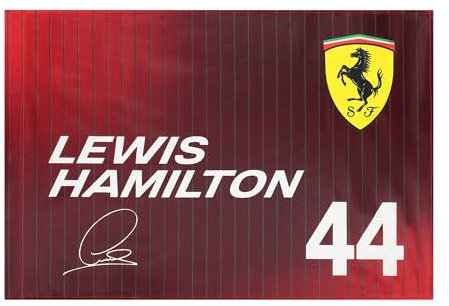 Scuderia Ferrari F1 Bandiera Lewis Hamilton - Rosso - 60x90CM