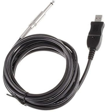 DRESSOOS 3m Câble Usb Pour Guitare Basse Câble De Liaison Guitare Vers Ordinateur De Connexion Pour Enregistrement Noir