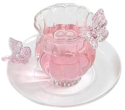 BestAlice Martini Glasses, Large and Fancy Cocktail Glasses, Hand Blown Champagne Coupe Glasses for Espresso Martini, Home Bar Cart Accessories, (Narcissus Cup Set with Tray)