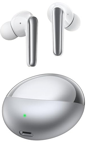 oraolo Bluetooth Kopfhörer, In Ear Ohrhörer Wireless Earbuds Bluetooth 5.3 Kopfhörer mit HiFi Stereo, 30H Spielzeit, kristallklarer Anruf, Typ-C Aufladung, Touch-Steuerung, IPX6 wasserdichte, Silber