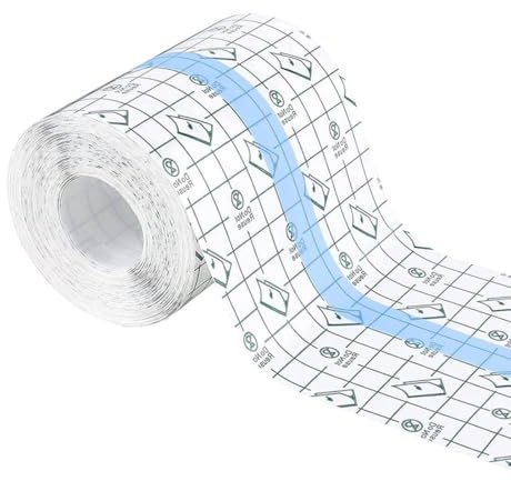 Nastro Adesivo Medico Flessibile e Traspirante, 10cmx5m Elastico Rotolo Cerotto di Fissazione Medica,Professionale Bendaggio Adesivo Non Tessuto, Benda Bianca per Fissaggio Gessi e Cure Ferite