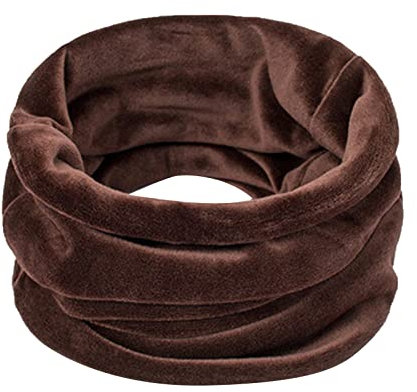 Cravatta nero e rosso inverno sci collo protettivo donna autunno e inverno oro velluto antivento collo protettivo collo sciarpa ispessita antivento collo sciarpa pelliccia rosa auto, marrone, Taglia