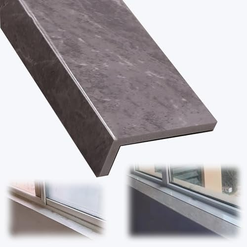 UZAMIRLEX Copri davanzale della Finestra, Copridavanzale Grigio, Diverse Misure(70x22cm(27.5x8.6in))