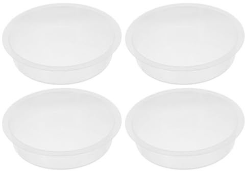 ibasenice 4Pcs Plastic Bird Feeder Water Bowls Outdoor Hummingbird Feeding Tray for Garden and Balcony, Weather Resistant PP Material, Easy Clean Design, Durable for Long-Term Use