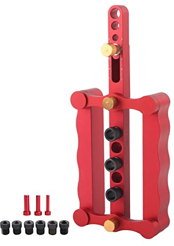 Spinatura legno 3 in 1 doweling jig kit con guida trapano regolabile, barilotto e perno - precisione foro falegnameria per lavori fai - da - te duraturi e pratici