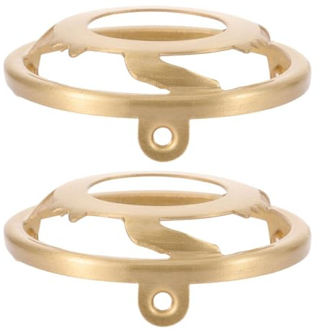 KONTONTY Lot de 2 Anneaux d'Abat-Jour en Cuivre Massif pour Douille E14 Support Triangulaire Stable de 28 MM Accessoires de Fixation pour Luminaires Domestiques et Lampes de Table