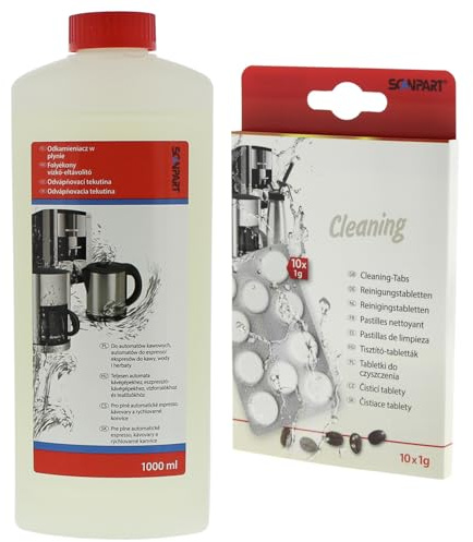 Desincrustante 1 litro para cafeteras espresso + 10 pastillas para limpiar cafeteras