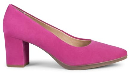 miMaO. Zapatos de Mujer tacón Ancho en Piel de Ante. Plantilla de Gel. Diseñado y Fabricado en España
