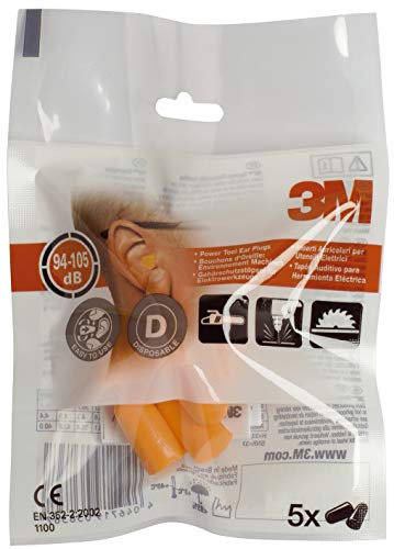 3M 1100 Ohrstöpsel in Orange, 5 Stück
