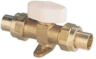 robinet gaz - 1/4 de tour - a visser - 20 x 27 - clesse 813002