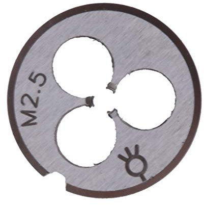Fenteer M2,2 / M2,5 Schneideisen HSS Regelgewinde Gewindeschneider Außengewindeschneider, M2.5