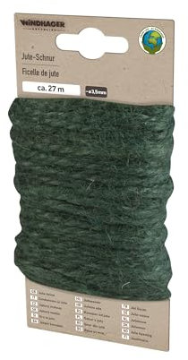 Jute-Schnur 27 m grün