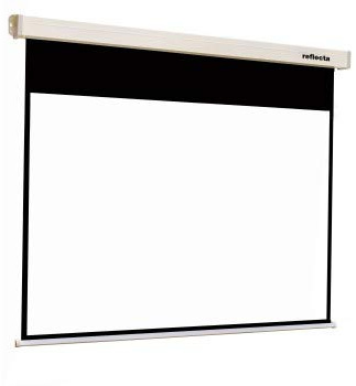 Reflecta Crystal Line Roller Blind 300 x 226 Black Back Black Border
