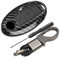 Happyit Coque en Fibre de Carbone ABS + Silicone Clé de Voiture Couverture Cas Porte-clés pour Nissan 3 Boutons (Noir)