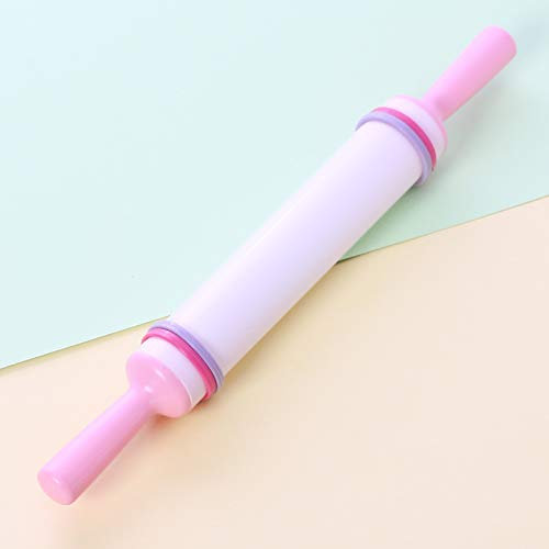 Dragonaur - Mattarello da cucina, pratico, antiaderente, per torte, pasta di fondente, strumento di cottura fai da te per cucina, colore: Rosa