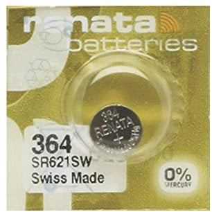 Renata MP-E 364 SR621SW Watch Battery, 60% More Powerful, 1 Battery