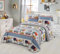 Better Home Style Blue Cars Trucks Buses Taxis Fahrzeuge City Straßen Themed Kinder/Jungen/Kleinkind 2-teiliges Tagesdecken-Set mit Kissenbezug # Transport (Twin)
