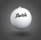 Swish Portable Golf Ball Cleaner (White + Black Writing)